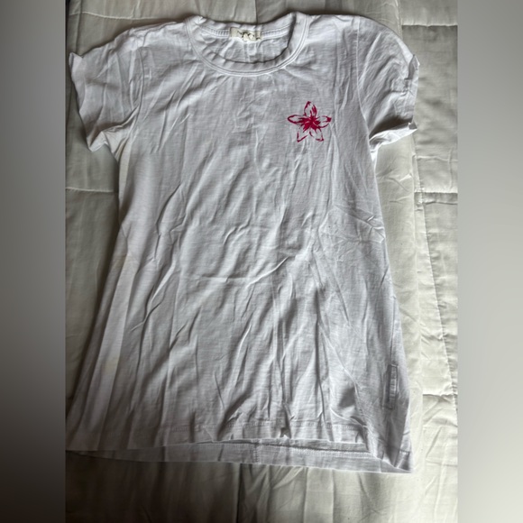 rag & bone Tops - Rag & Bone White Pink Short Sleeve Tee